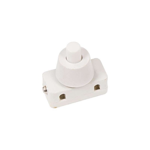 Выключатель-кнопка 250В 2А (2с) ON-OFF бел. (PBS-17A) (для настольной лампы) | Код. 36-3012 | Rexant